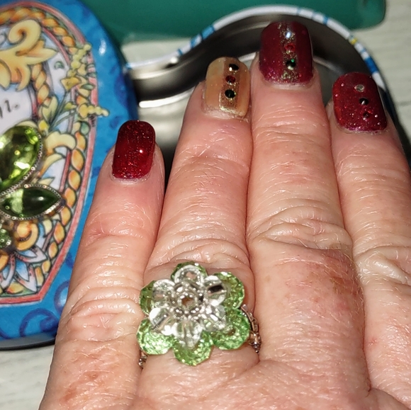 Butterfly Jewel on Brighton Heart Tin + FREE RING (copied listing) - Picture 6 of 15